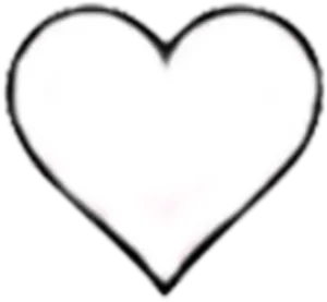 White Heart Icon Blurry Background PNG Image