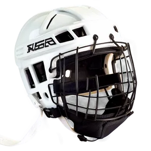 White Hockey Helmet Png Ejb PNG Image