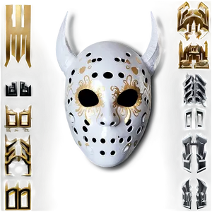 White Horror Mask Png Qon48 PNG Image