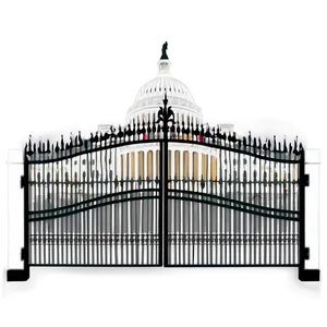 White House Security Gate Png Btm78 PNG Image