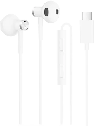 White In Ear Earphoneswith U S B C Connector PNG Image