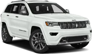 White Jeep Grand Cherokee S U V PNG Image