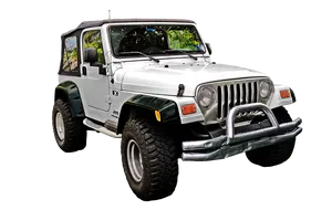 White Jeep Wrangler X Offroad PNG Image