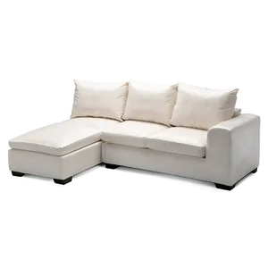 White L-shaped Couch Png 46 PNG Image