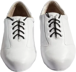 White Leather Mens Dress Shoes PNG Image