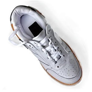 White Leather Sneakers Png Smk77 PNG Image