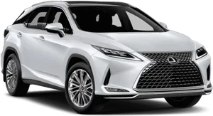 White Lexus Luxury S U V2023 PNG Image