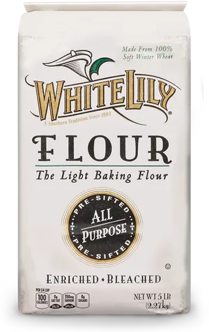 White Lily All Purpose Flour Bag PNG Image