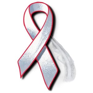 White Lung Cancer Ribbon Png Jei PNG Image