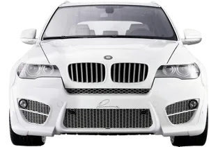 White Luxury S U V Front View H D PNG Image