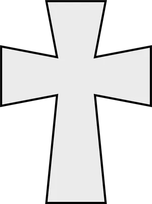 White Maltese Crosson Black Background PNG Image