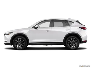 White Mazda C X5 Side View PNG Image