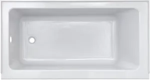 White Modern Bathtub Top View PNG Image