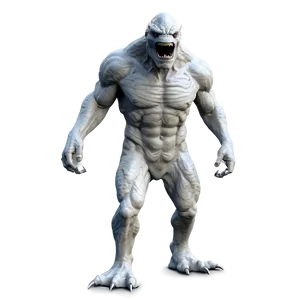 White Monster A PNG Image