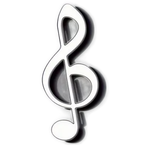 White Music Note Doodle Png Ewo PNG Image