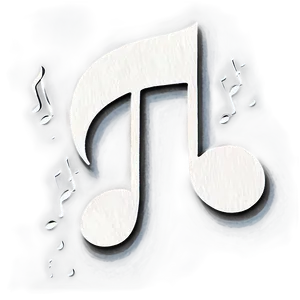 White Music Note Watercolor Png Uhl PNG Image