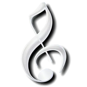 White Musical Notes Collection Png 06262024 PNG Image