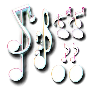 White Musical Notes Collection Png Anm PNG Image