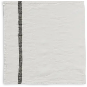 White Napkinwith Single Stripe PNG Image