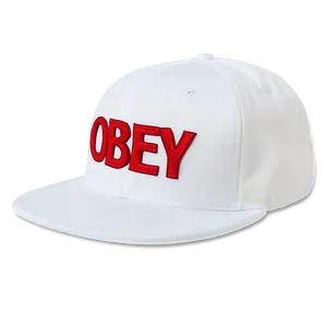 White Obey Hat Png Blx PNG Image