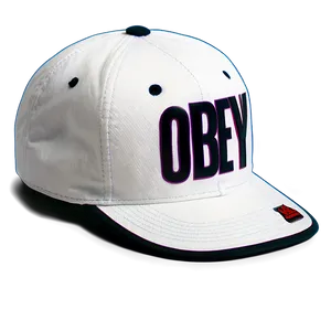 White Obey Hat Png Knl23 PNG Image