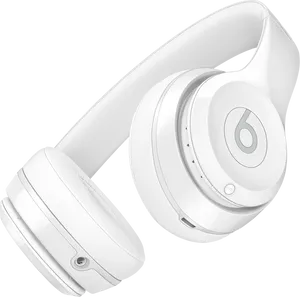 White Over Ear Headphones PNG Image