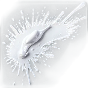 White Paint Splatter A PNG Image