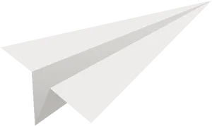 White Paper Plane Graphic PNG Image