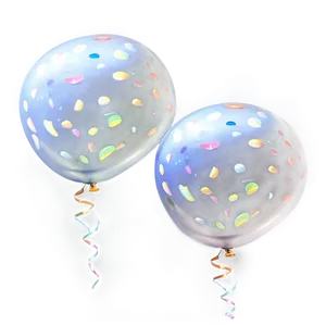 White Party Balloons Png 06122024 PNG Image