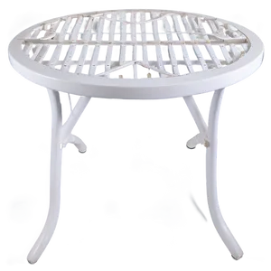 White Patio Table Png 29 PNG Image