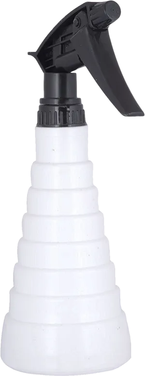 White Plastic Spray Bottlewith Black Nozzle PNG Image