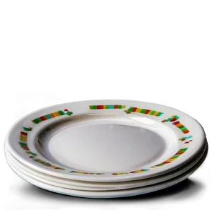 White Plate Set Png Wut52 PNG Image