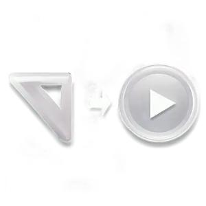 White Play Button Icon Transparent Png 85 PNG Image