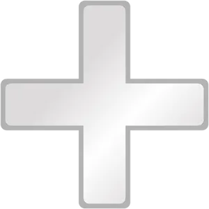 White Plus Sign Icon PNG Image