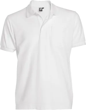 White Polo Shirt Product Photography PNG Image