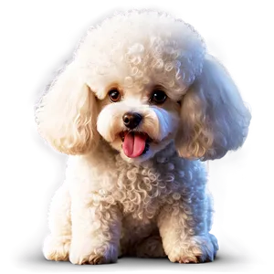 White Poodle Cartoon Png Pmd2 PNG Image