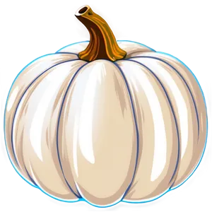 White Pumpkin Design Png 49 PNG Image