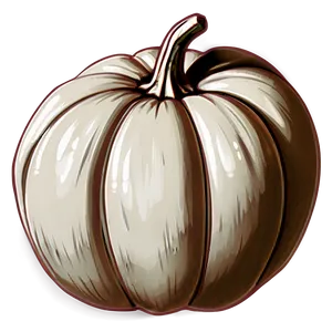 White Pumpkin Sketch Png 40 PNG Image