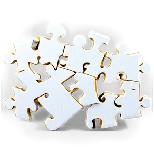 White Puzzle Pieces Png Yae17 PNG Image