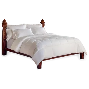 White Queen Size Bed Png 74 PNG Image