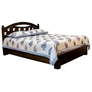 White Queen Size Bed Png Fjt96 PNG Image