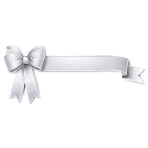 White Ribbon Banner Clipart Png Ntf PNG Image