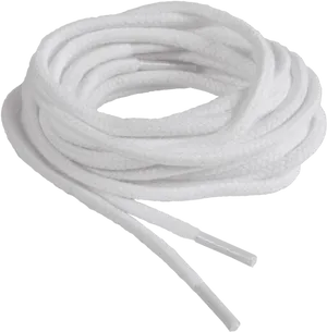 White Round Shoelace PNG Image