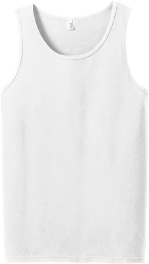 White Sleeveless Tank Top Mockup PNG Image