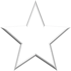 White Star Graphic PNG Image