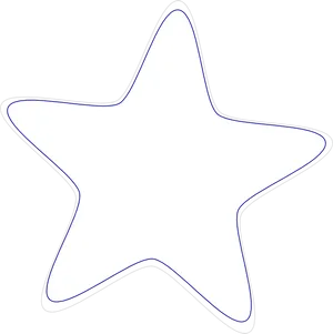 White Star Icon Black Background PNG Image