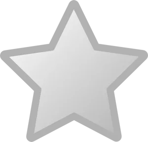 White Star Icon Graphic PNG Image