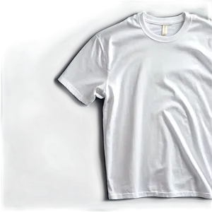 White T-shirt Mockup For Printing Png 06132024 PNG Image