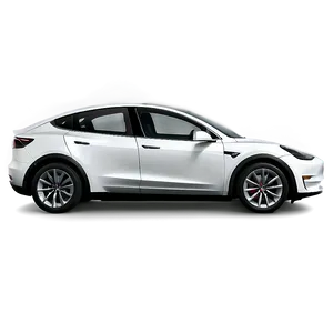 White Tesla Model Y Profile Png 80 PNG Image