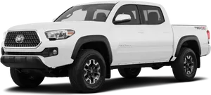 White Toyota Tacoma T R D Off Road Pickup PNG Image